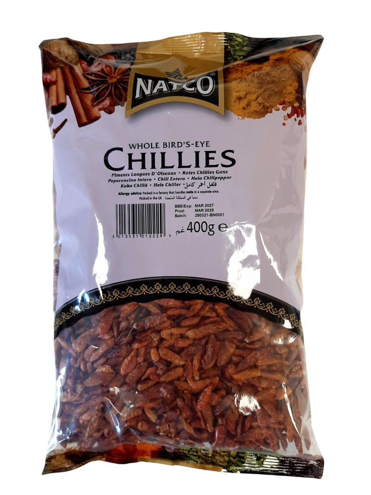 Natco Chilli Whole Birdseye 400g