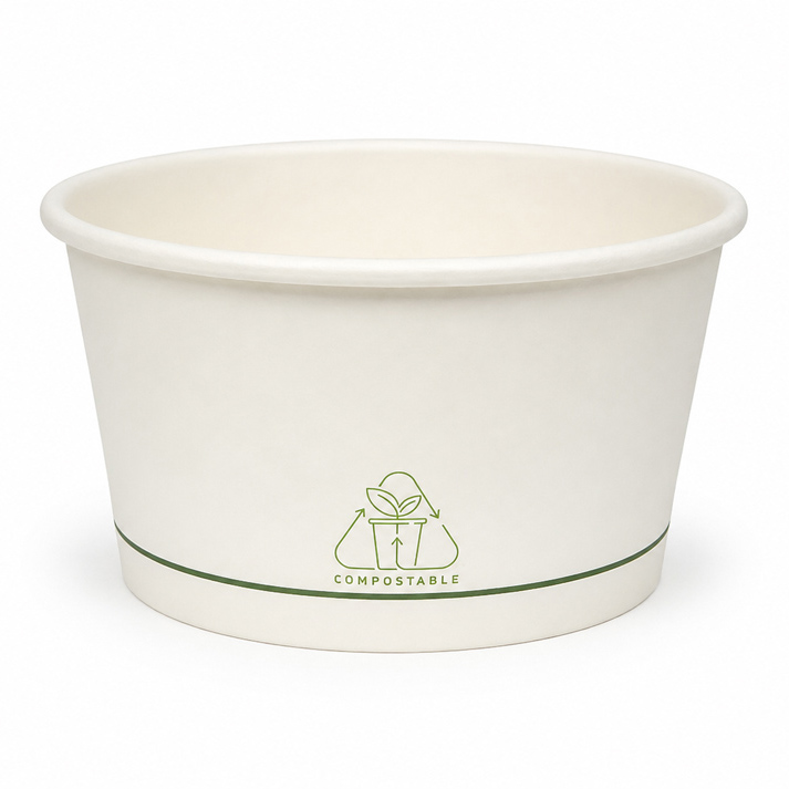 Bio Soup cup white/PLA 350ml/12oz 25pcs*20packs - Image 2