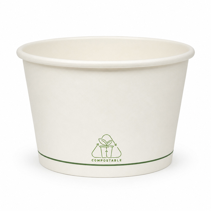Bio Soup cup white/PLA 500ml/16oz 25pcs*20packs - Image 2