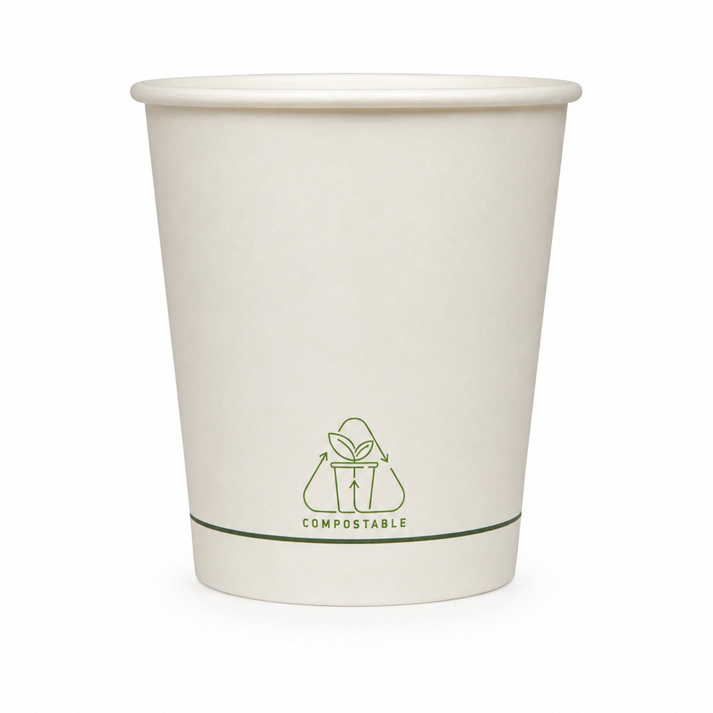 Bio Soup cup white/PLA 750ml/24oz 25pcs*20packs - Image 2